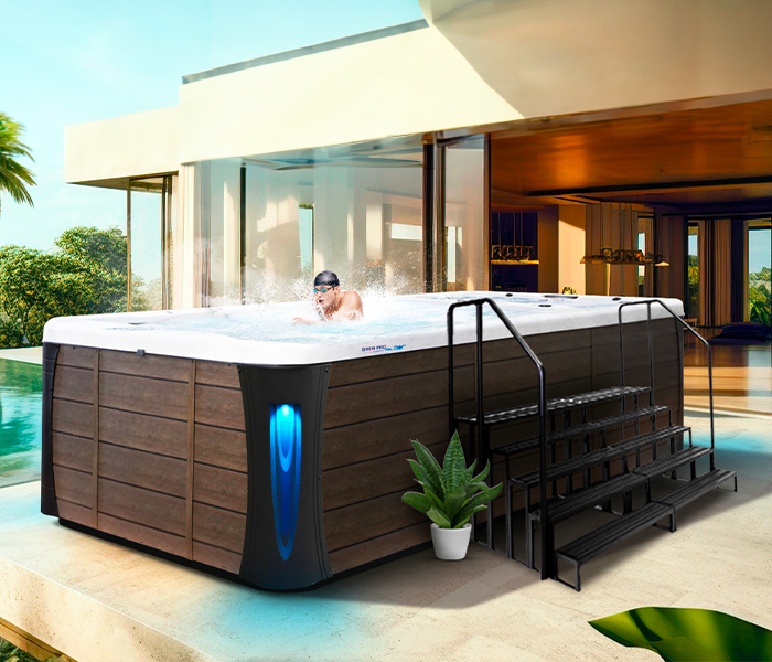 Calspas hot tub being used in a family setting - Jupiter